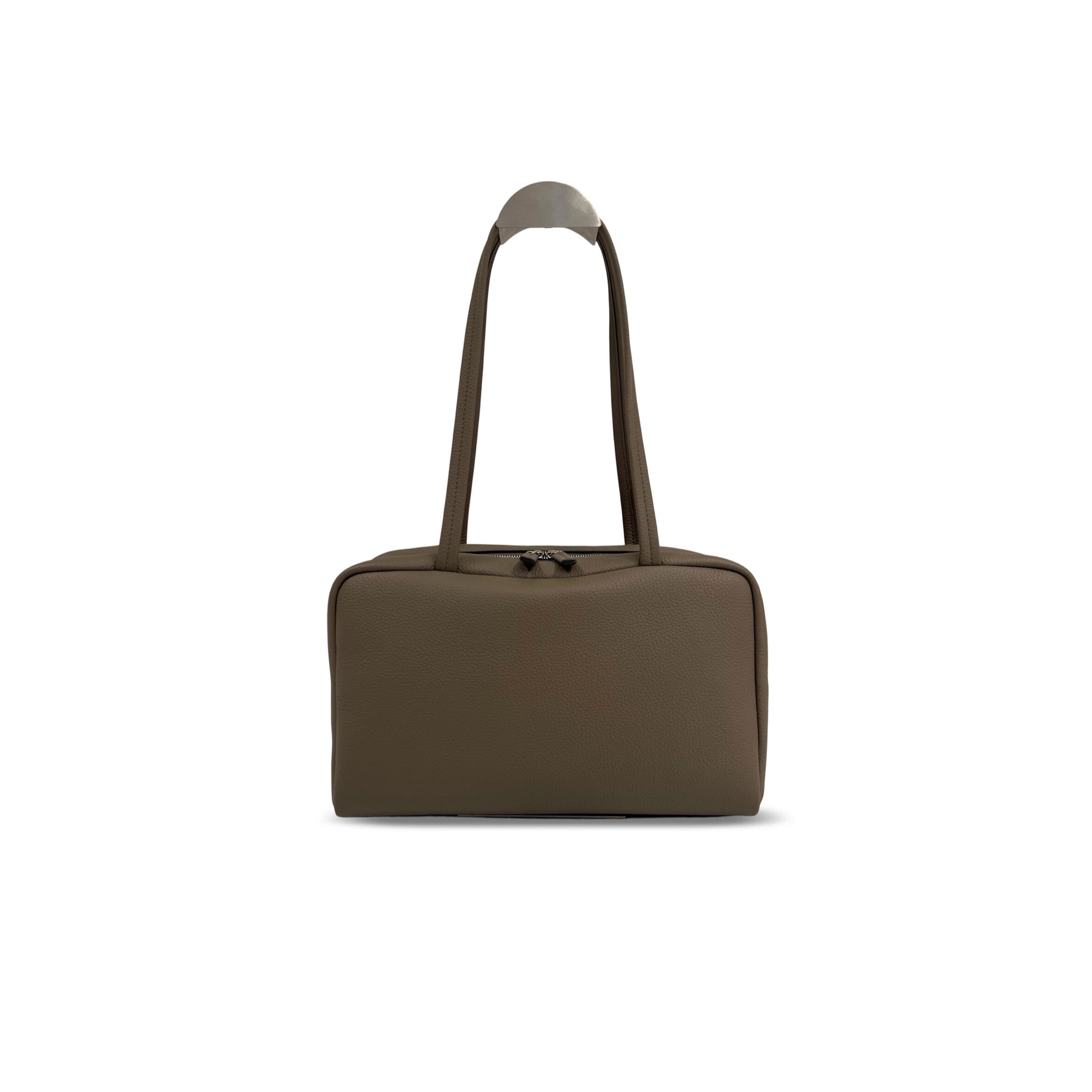 THE ROW ASTRA GRAINED LEATHER BOWLING BAG (30.5*18*10cm)